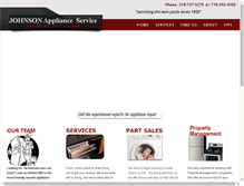 Tablet Screenshot of johnsonservice.net